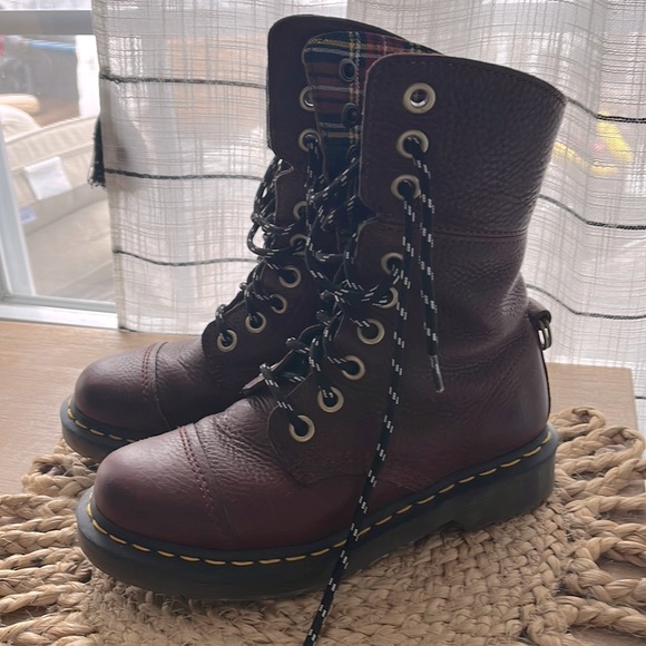 Dr. Martens Shoes Dr Martens Aimilita Triumph Maroonleather Boots